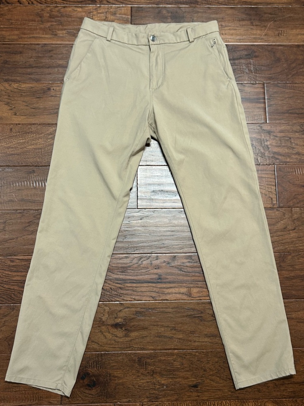 Lululemon ABC Pants Mens 34x30 Khaki Slim Fit Stretch Golf Office Casual